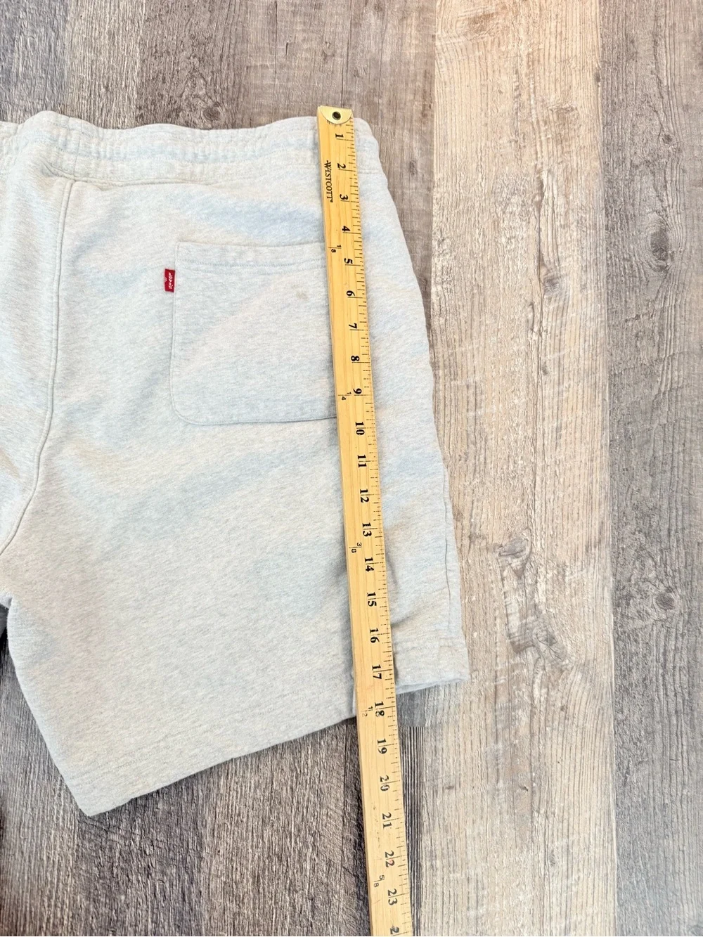 Levi’s Sweat Shorts Men’s L Gray Fleece Drawstring Lounge Casual